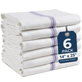 LANE LINEN Dish Towels 100% Cotton Absorbent Lint-Free – 6 Pack (HERRBNEBLUSTPKT-6PC)