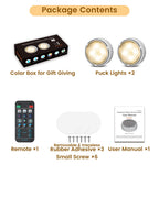 TECOMLIGHT LED Puck Lights with Remote Control - White / 2 Pack view 4