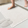 ZALL Waffle Bath Mat - White / 17 x 24 inches(Rectangular)