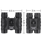 Barska 10x25 Waterproof Compact Binoculars - Black view 3