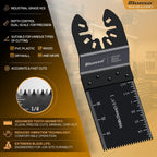 Bionso 110PCS Oscillating Tool Blade Cuts Wood, Sharp and Durable Multitool Blades, Multi Tool Blades Kits, Oscillating (Pack of 110)