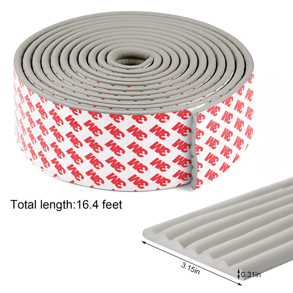 Dovesail Upgrade Baby Proofing Edge Guards 6.6ft Protector with 3M Adhesive Double Sided Tape - Gray - 16.4 Feet view 6