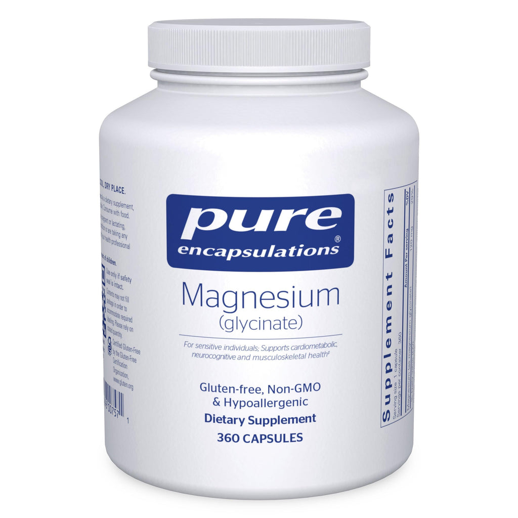 Pure Encapsulations Magnesium (Glycinate), 360 Capsules (MG3)