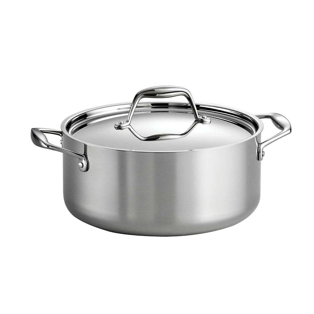 Tramontina Signature Tri-Ply Clad Stainless Steel 5-Quart Dutch Oven Pot (80116/025DS)