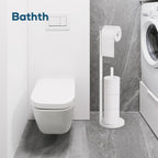 Toilet Paper Holder Stand, Toilet Paper Free Standing - White view 5