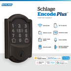 Schlage Encode Plus Smart WiFi Deadbolt Lock, Tap to Unlock