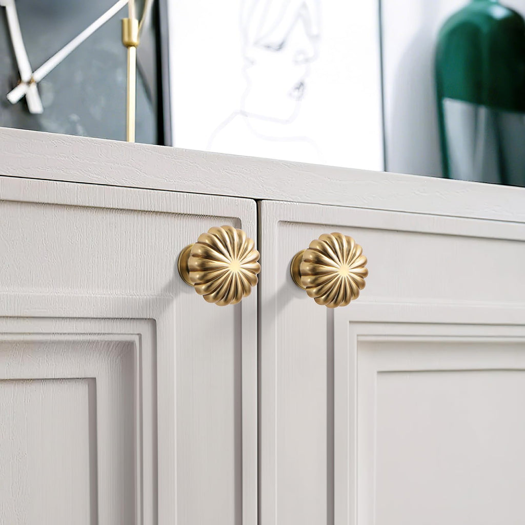 FAPUAL Cabinet Knobs Solid Drawer Pulls for Dressers - Champagne Bronze / 15 view 2