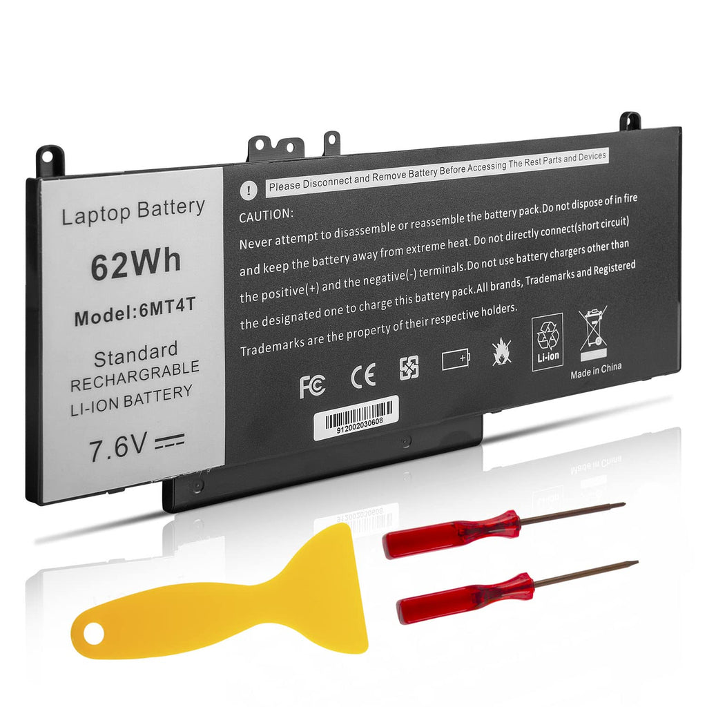 TREE.NB Laptop Battery Replacement - 9.09x3.93x0.24inch 6MT4T