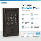 Schlage Encode Plus Smart WiFi Deadbolt Lock, Tap to Unlock