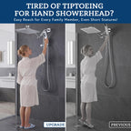 G-Promise Inch All Metal Rain Shower Head with Handheld