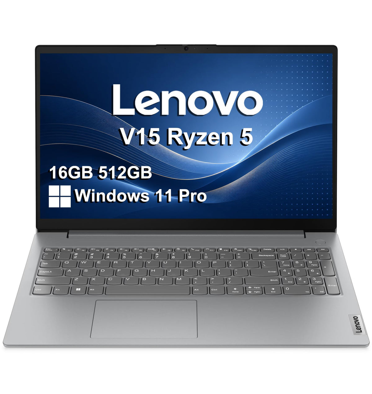 Lenovo Laptop Computer V15, AMD Ryzen 5 7520U, 16GB DDR5 RAM, 512GB SSD