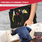 5Pcs Plumbing Tools Kit with Angle Stop Wrench & 1/2-Inch Compression Sleeve Puller (additional view 5)