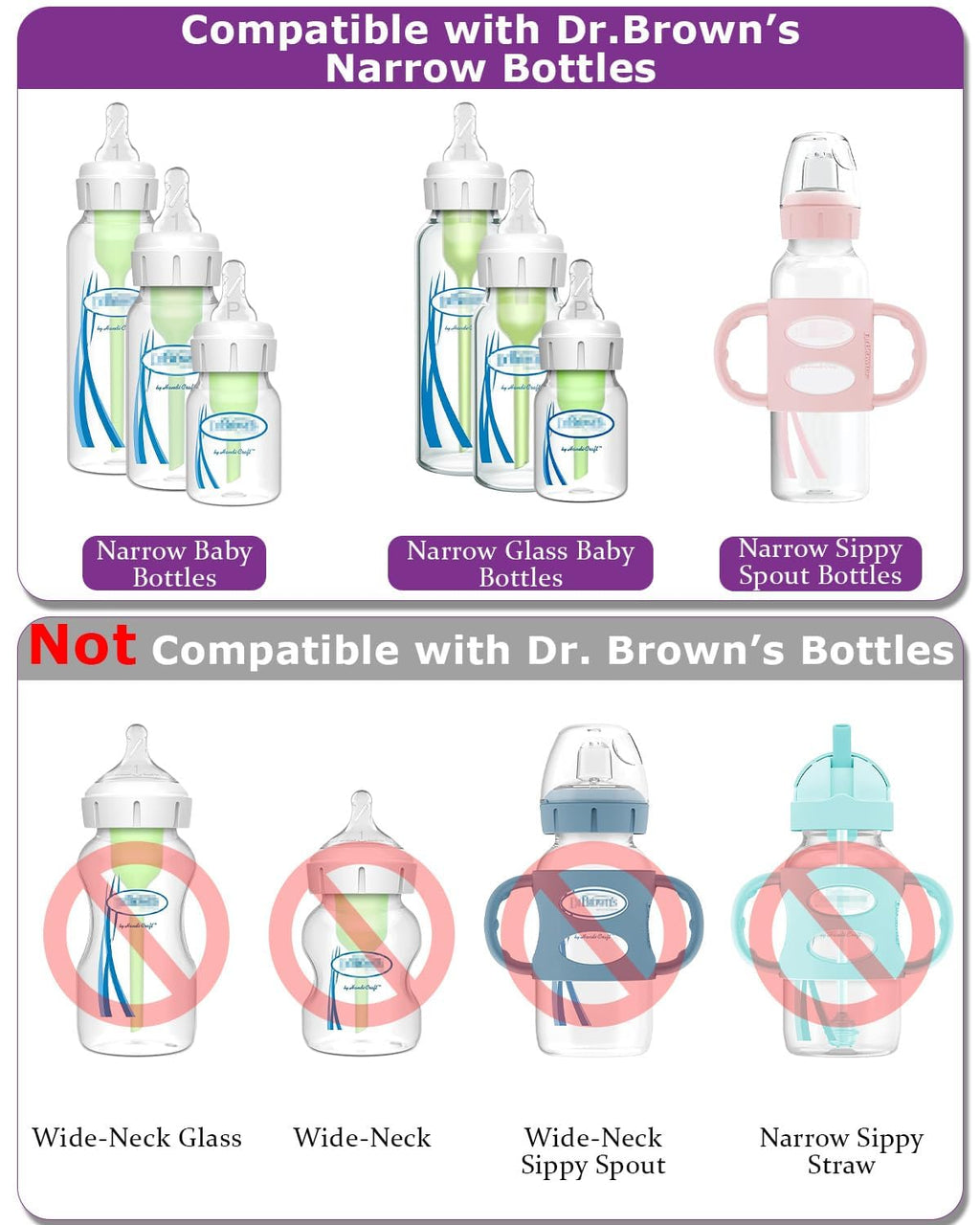 Sippy Straw Nipple for Dr. Brown's Narrow Baby Bottle & Glass Bottles and Narrow Sippy (additional view 1)