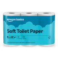 Amazon Basics 2-Ply Soft Toilet Paper, 6 Rolls, 350 Sheets per Roll, Equivalent to 37