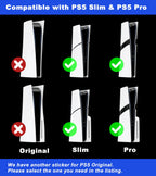 Logo Underlay Sticker for PS5 Slim for PS5 Pro Console, 2 Packs & PS Logo Vinyl Decal (additional view 1)