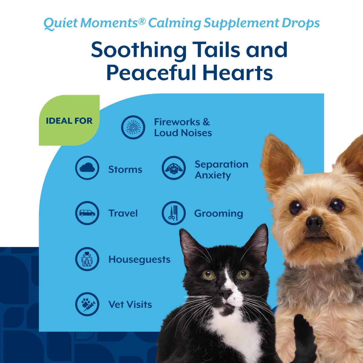 NaturVet Quiet Moments Calming Drops for Cats & Dogs - – 2 Oz