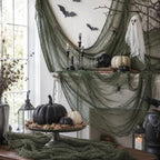 Qtisky Halloween Gauze Creepy Cloth