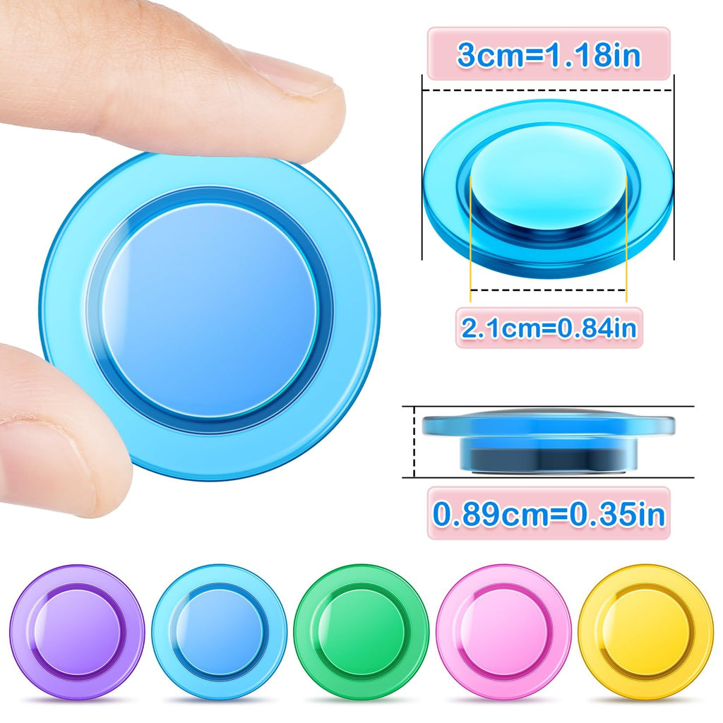 Grtard Magnets for Whiteboard, Round Fridge Magnets