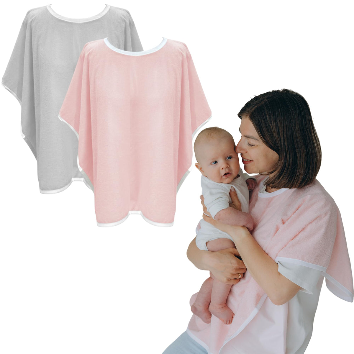 Wearable Burp Cloths for Parents - Extra Soft, Absorbent, and Waterproof Garment