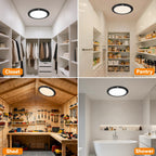 KYEKIO Rechargeable Motion Sensor Ceiling Light with Remote - Black view 6