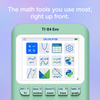 TI-84 Evo Graphing Calculator Texas Instruments, Mint (84EVO/FC/1L1/A4)