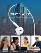 Antool Wired Earbuds,【Ultra Clear Calls & no Noise】 Headphones Earbuds Wired 3.5mm (additional view 6)