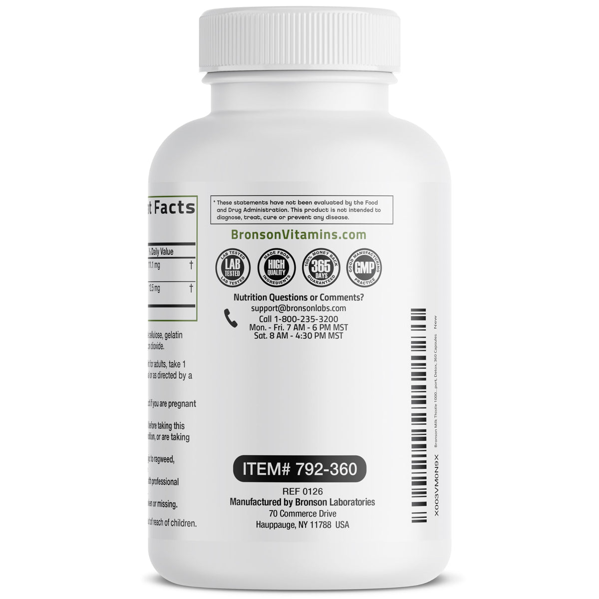 Bronson Milk Thistle 360 Count