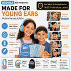 Kids Bluetooth Headphones Wireless Over-Ear,68Hrs,Volume Limit 85/94dB - Sky Blue view 1