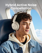 Soundcore by Anker Life Q30 Hybrid Active Noise Cancelling Headphones with Multiple Modes - Beige view 2
