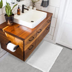 ZALL Waffle Bath Mat - White / 17 x 24 inches(Rectangular) view 2
