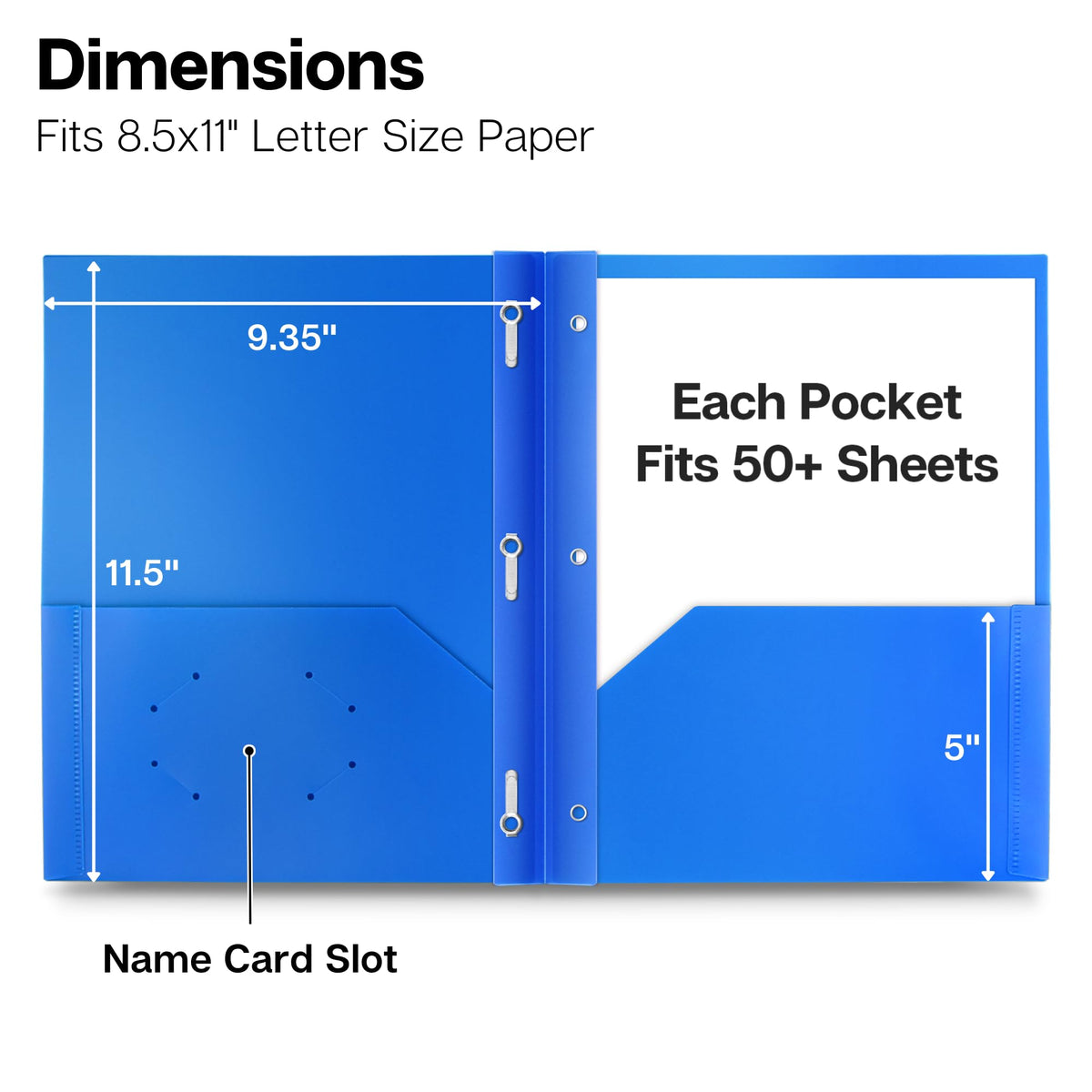 Dunwell Pocket Folders with Prongs