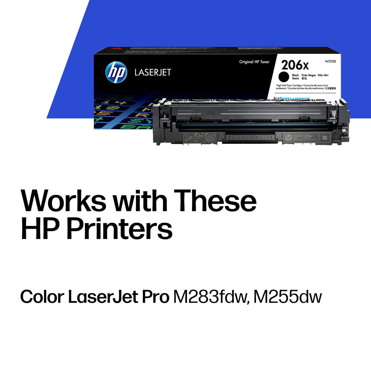 HP 206X Black High-Yield Toner Cartridge (W2110X)