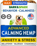 BARK&SPARK Hemp Calming Treats for Dogs - Stress, Anxiety Relief Treats (BS102_ADVANCED)
