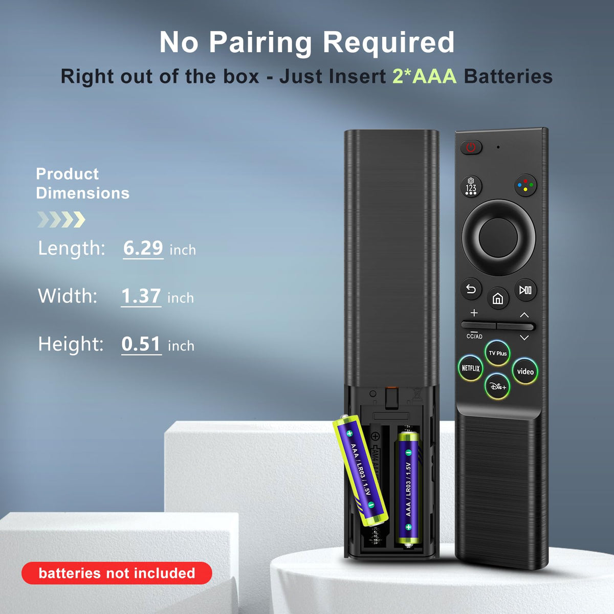 Universal Replacement Remote for Samsung Smart TVs, No Programming Required (additional view 6)