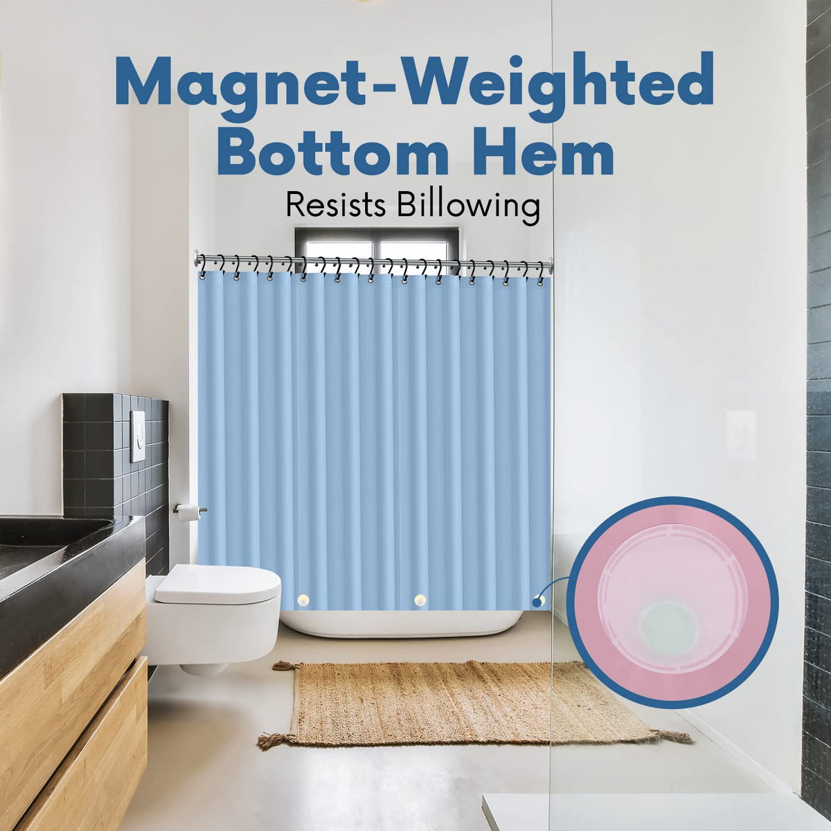 No Smell Shower Curtain Liner 72x72