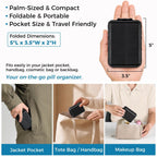 Foldable Portable 7 Day Pill Organizer 2 Times a Day, AM PM Weekly Pill Box