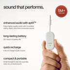 Twelve South AirFly Pro 2, Bluetooth Adapter, Pair 2 AirPods - White view 3