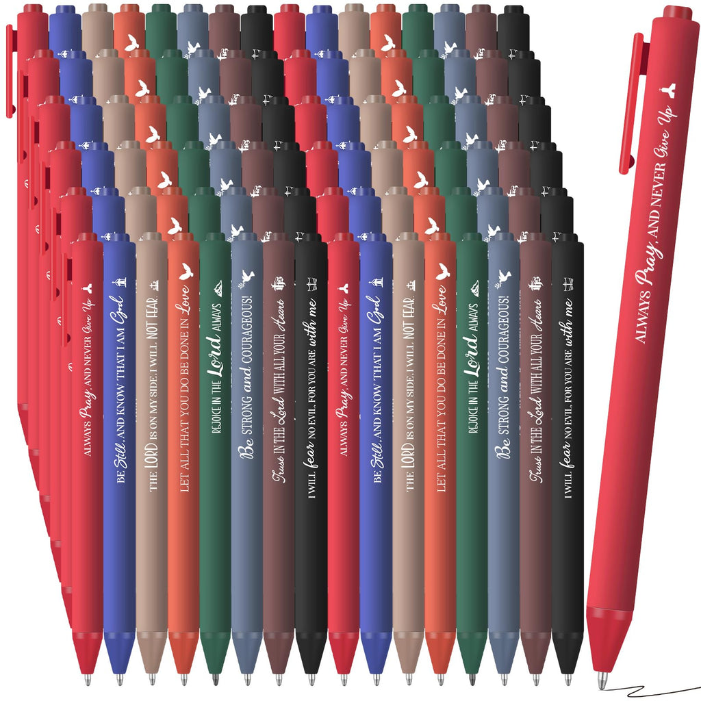 Sayglossy Pens Christian Pens Bulk - Dark Color / Bible Verse view 6