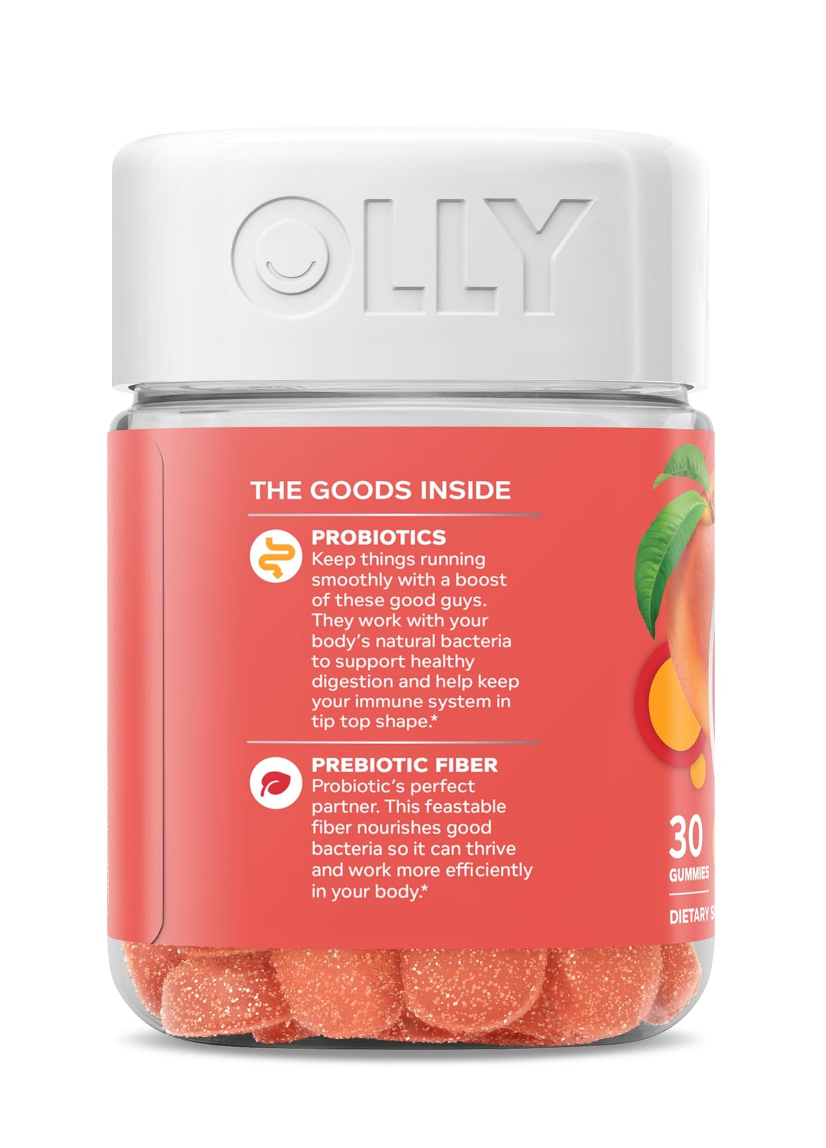 OLLY Probiotic + Prebiotic Gummy - 30 Count (Pack of 1) view 9