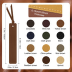 MIXVOVA Leather Bookmarks - Dark & Light view 2