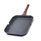 SENSARTE Nonstick Grill Pan for Stove Tops, Versatile Griddle with Pour Spouts, Square Big Cooking Surface, Durable (Pack of 3)