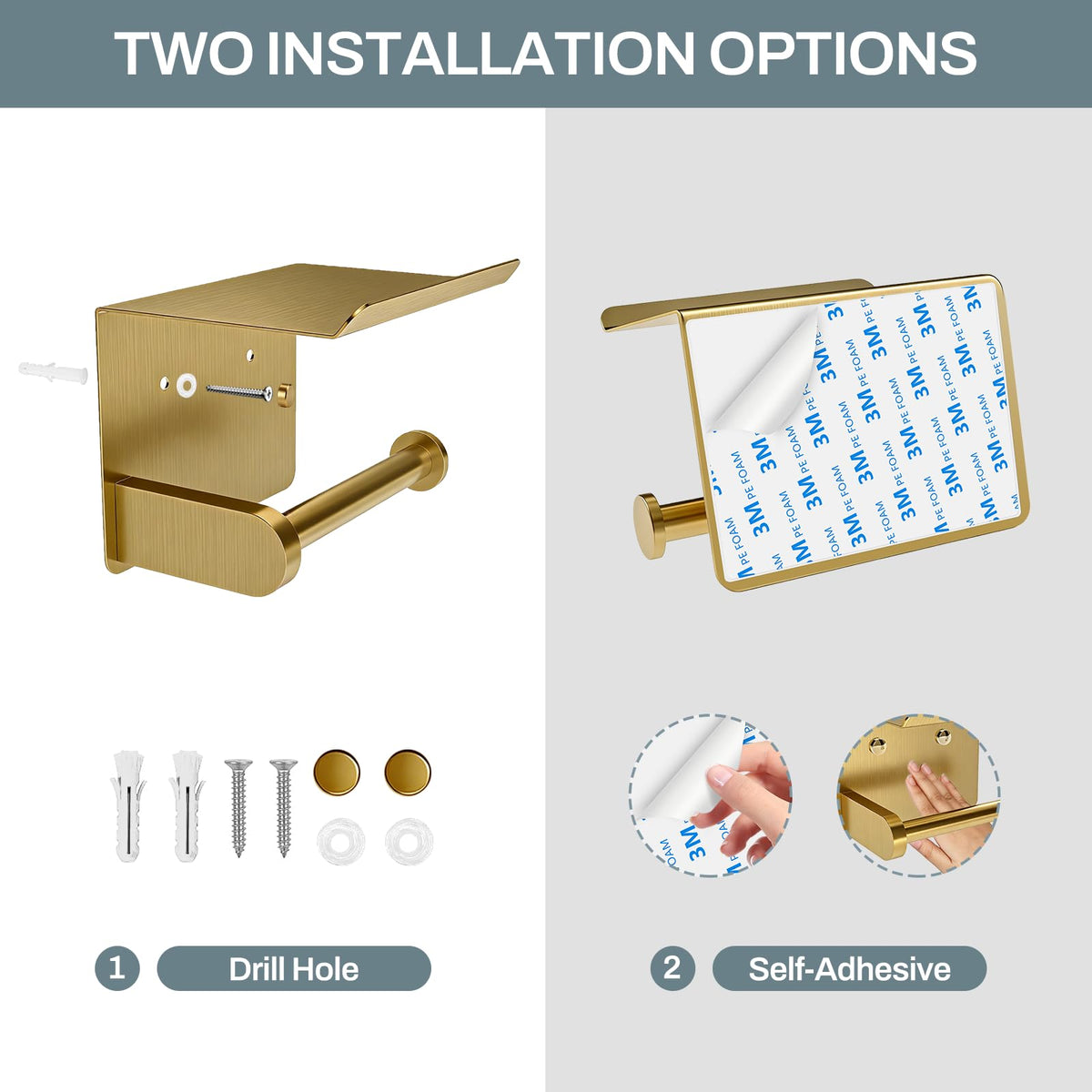 SetSail Toilet Paper Holder with Shelf