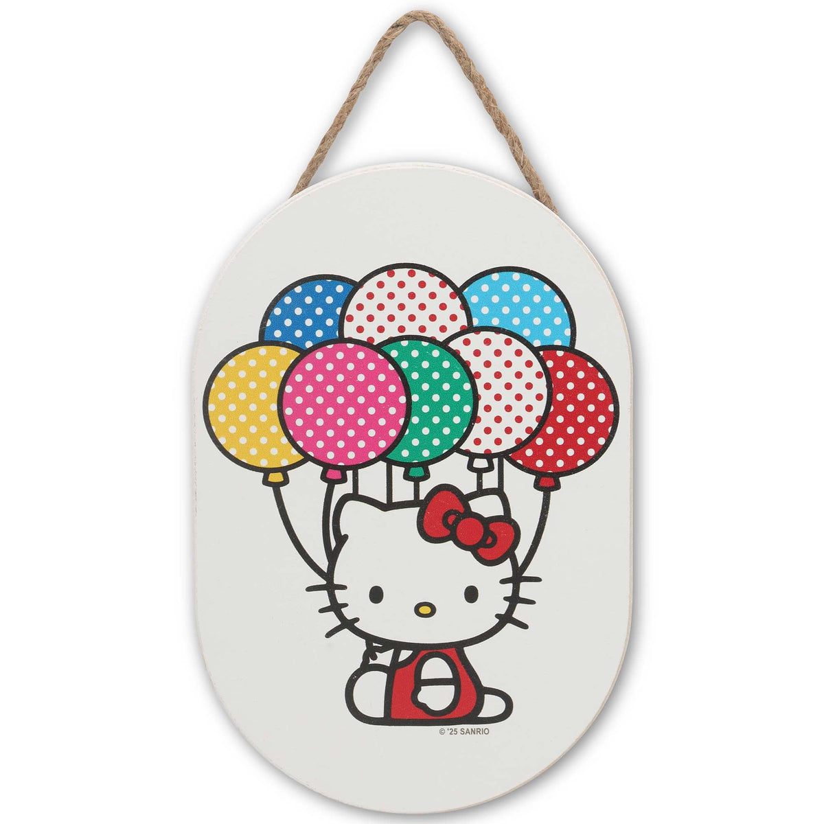 Hello Kitty Balloons Hanging Wood Wall Decor