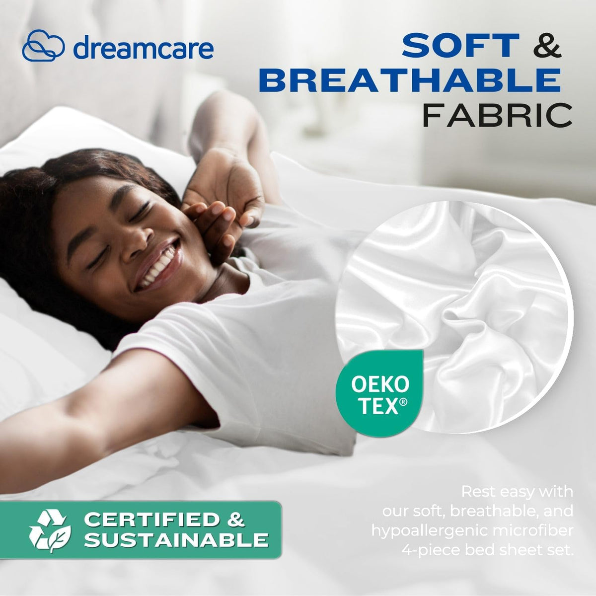 DREAMCARE Sheet Sets - 03 - White / Queen - Extra Deep view 5