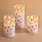 Eywamage Glass Flameless Candles with Remote - Bear view 5