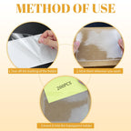 WYOMER Clear Self-Adhesive Business Card Pockets and Top Open Library Card Pockets - 300 / 2.3" x 3.7" view 4