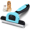 MIU COLOR Pet Grooming Brush Deshedding Tool for Dogs & Cats - Blue / Short and Medium Hair
