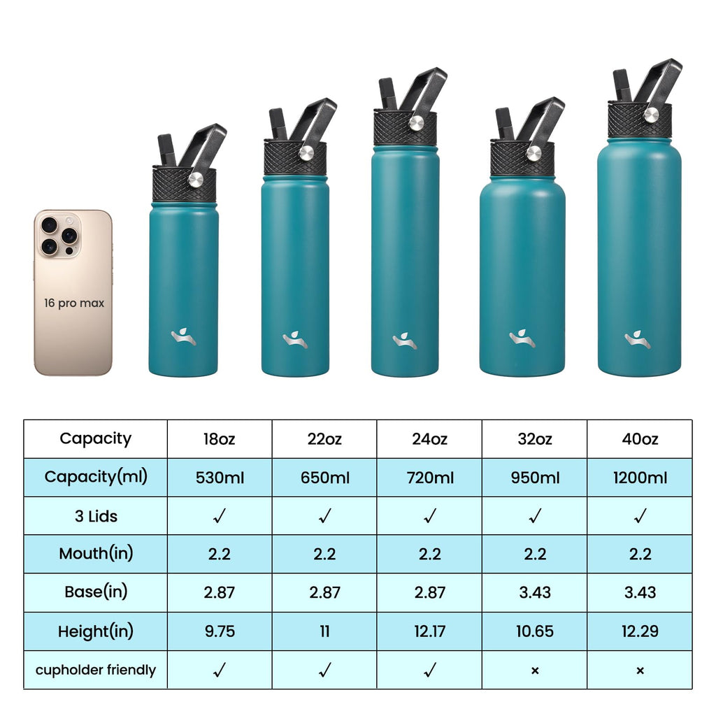 Konokyo oz Insulated Stainless Steel Water Bottle