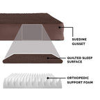 Furhaven Orthopedic Dog Bed - Espresso / Large view 3