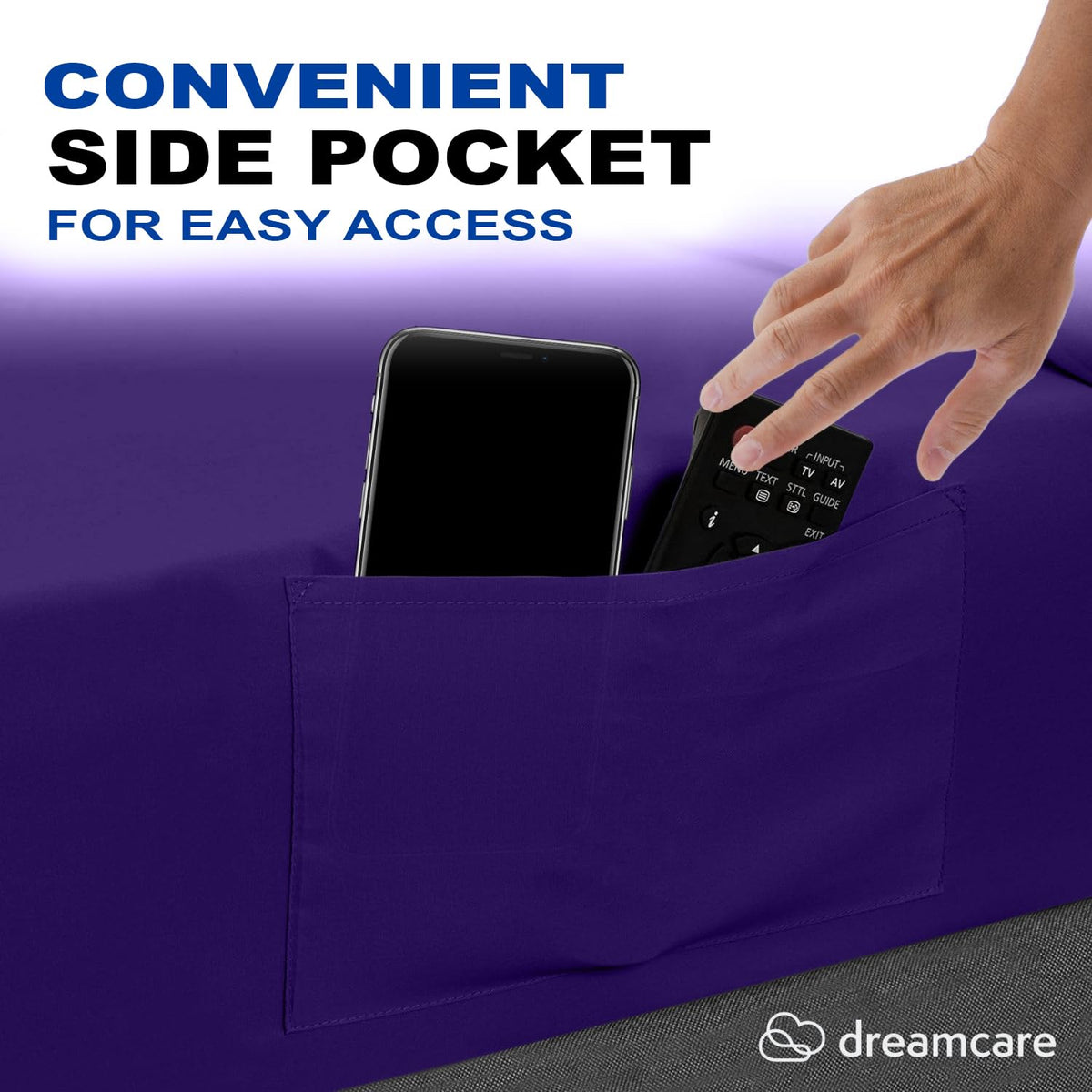 DREAMCARE Sheet Sets - 08 - Purple / King view 3